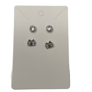 Diamond bee earring set